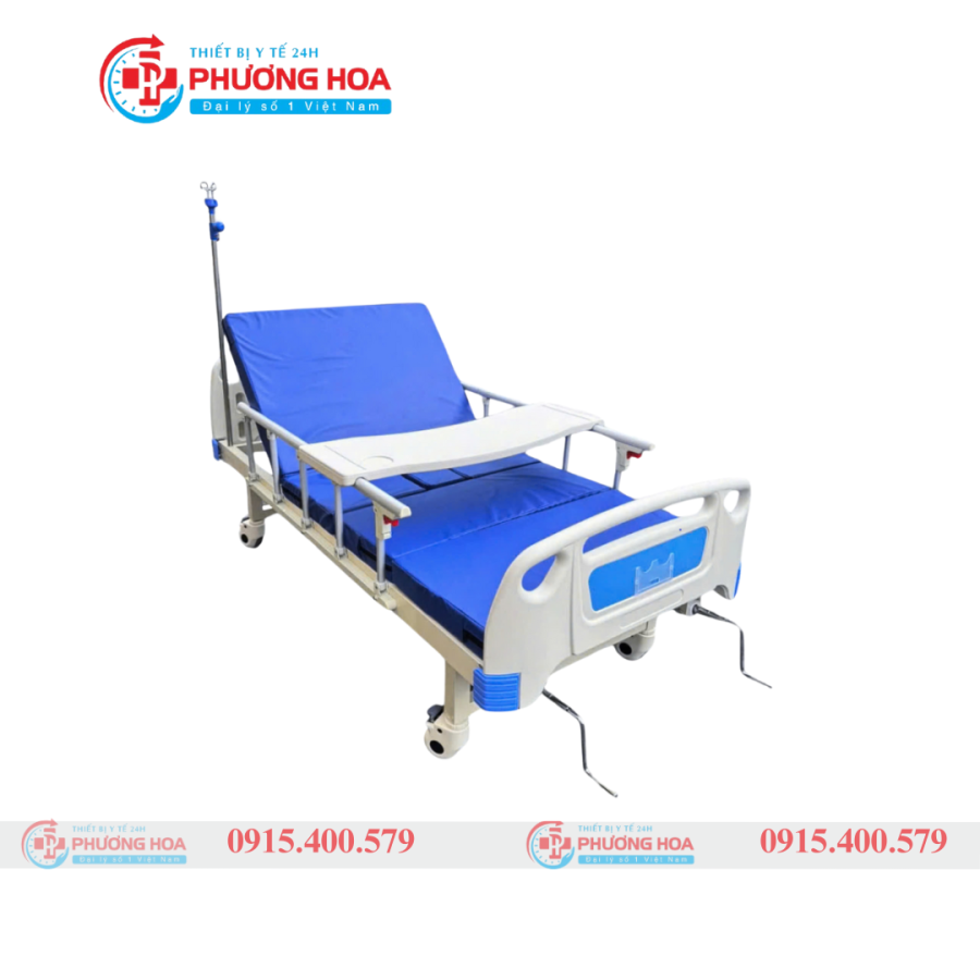 Giường Y Tế Có Bô 2 Tay Quay Lucass GB-C43 